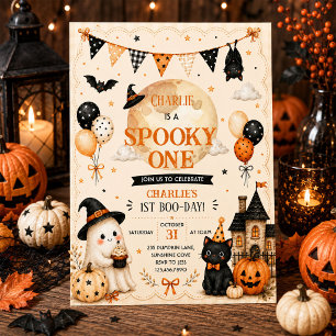 Invitation Première fête d'anniversaire Spooky One