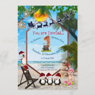 Invitation Première fête d'été Anniversaire