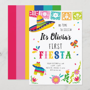 Invitation Première fête, pas le temps de faire la sieste