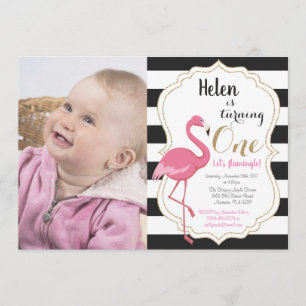 Invitation Première fille d'invitation d'anniversaire de