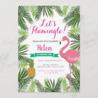 Première fille d'invitation d'anniversaire de