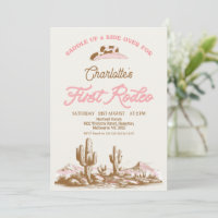 Première Rodéo de la première fille rose vintage 1