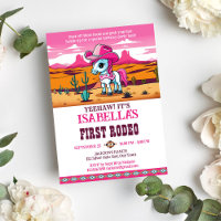 Première Rodeo mignonne cofille cheval bébé fête d