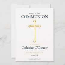Première Sainte Communion Croix d'Or