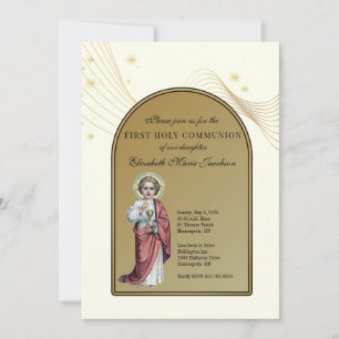 Invitation Première Sainte Communion Élégant Jésus