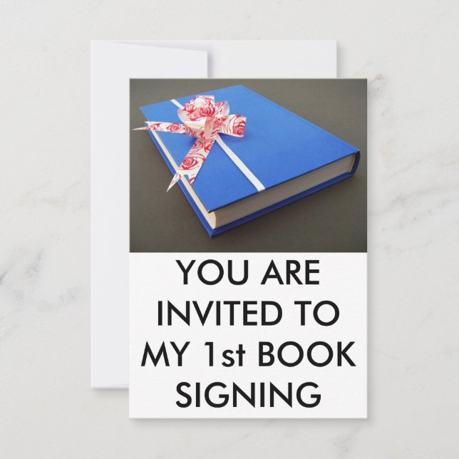 Invitation Première signature de livre (Devant)