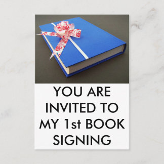 Invitation Première signature de livre