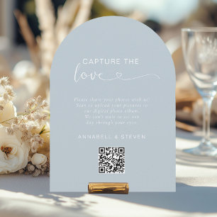 Invitation Prenez l'amour ! Photo, Heart-QR-Code, Mariage