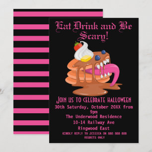 INVITATION PRENEZ UN VERRE ET SOYEZ PEUR HALLOWEEN PARTY