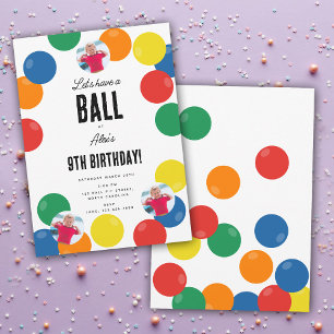 Invitation Prenons un thème de fête Anniversaire de enfant de