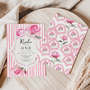 Invitation Preppy Coquette Grandmillenial Girl Birthday