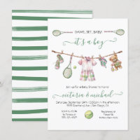 Preppy Tennis Boy Baby shower