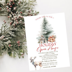 Invitation Présentations de sapin de Noël Maison ouverte pour
