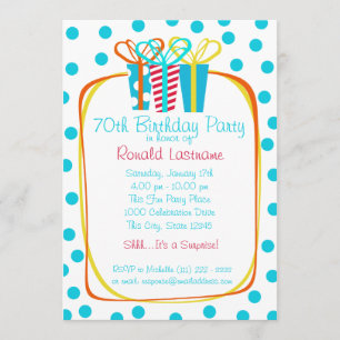 Invitation Présente la fête des cadeaux