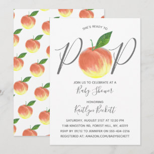 Invitation Prêt À Appuyer Sur Le Baby shower De Pêche Aquarel