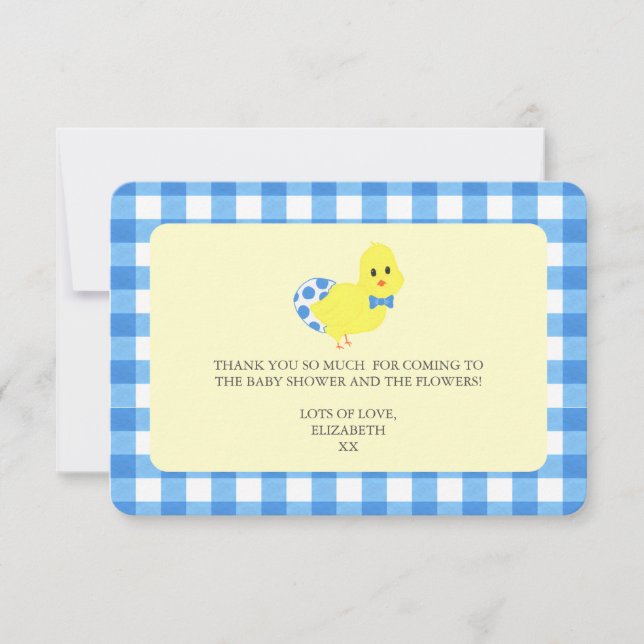 Invitation Prêt À Atteindre Le Baby shower Chicky Boy (Devant)