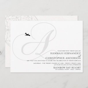 Invitation Prêt à décoller un Mariage initial