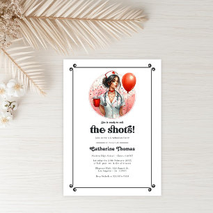 Invitation "Prêt à lancer les chaussures" Soins infirmiers