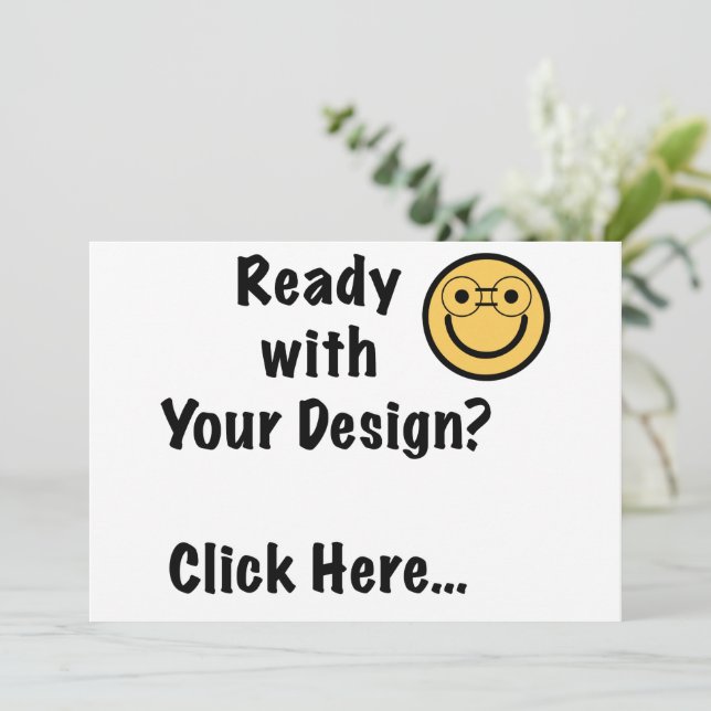 Invitation Prêt avec votre design ? Cliquez ici... (Debout devant)