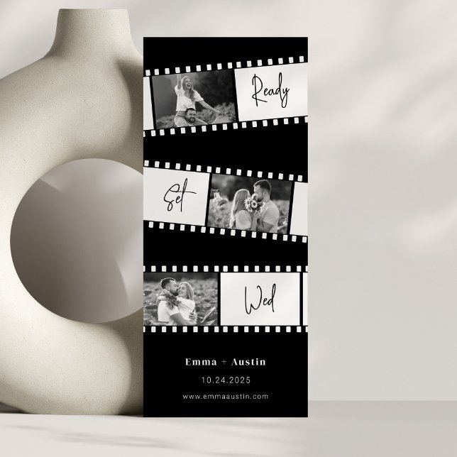 Invitation Prêt Set Wed Photo Film Enregistrer la date (Créateur téléchargé)