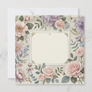 INVITATION PRETTY PETALS INVITATION/FAIRE-PART