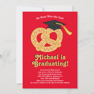 Invitation Pretzel Graduation Party