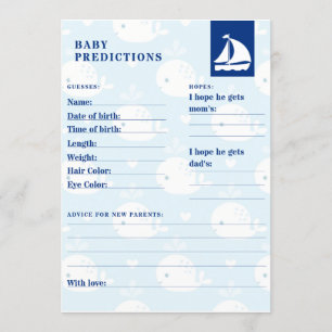Invitation Prévision nautique de bébé
