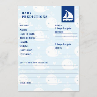 Invitation Prévision nautique de bébé