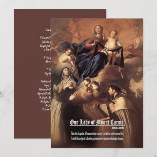 Invitation Prière à Notre-Dame du Mont Carmel