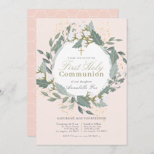 Invitation Prière de la première communion sainte de la couro