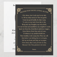 prière pour ceux qui vivent seuls