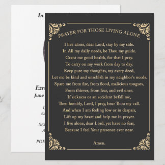 Invitation prière pour ceux qui vivent seuls