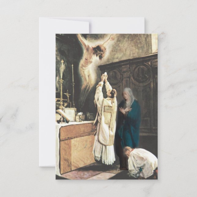Invitation Prière religieuse pour l'enfant de chœur catholiqu (Devant)
