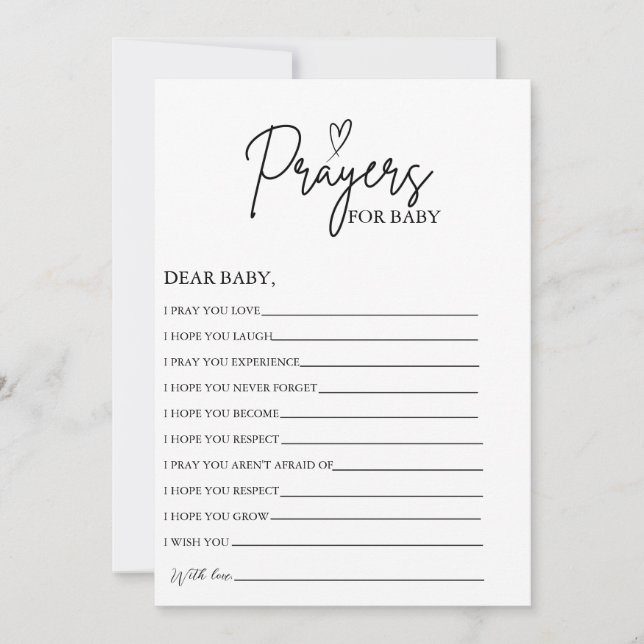 Invitation Prières Boho pour Baby Well Wives for Baby shower (Devant)