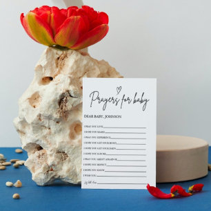 Invitation Prières Boho pour Baby Well Wives for Baby shower
