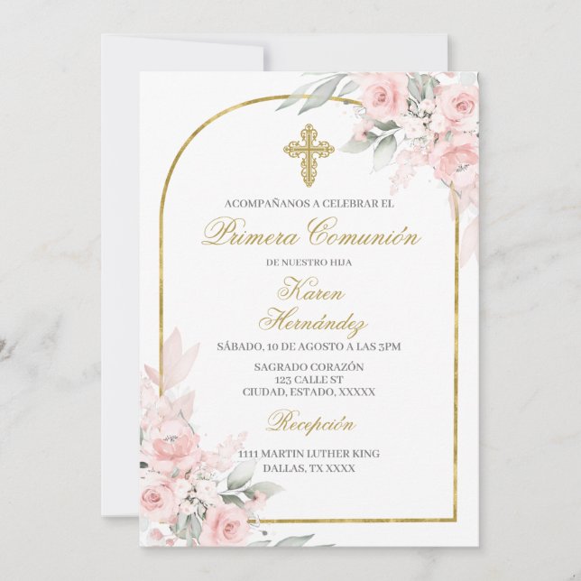 Invitation Primera comuión (Devant)
