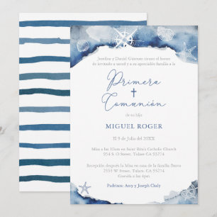 Invitation Primera Comunión Para Niño, Garçon 1ère communion