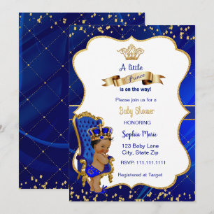 Invitation Prince Baby shower Baby Boy Show
