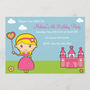 Invitation Princess 5x7