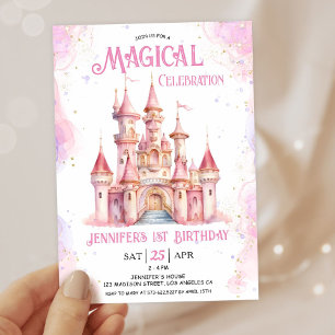 Invitation Princess Castle 1er anniversaire