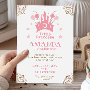 Invitation Princess Castle Magique Anniversaire Bash