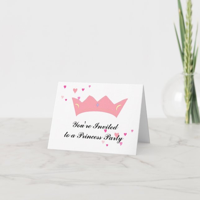 Invitation Princess Crown (Devant)