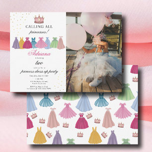Invitation Princess Dress Fairytale Dress Up Photo Anniversai