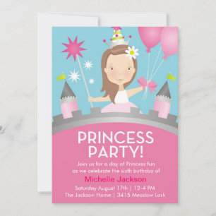 Invitation Princess Party -Rose