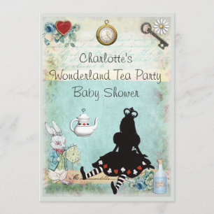 Invitation Princesse Alice dans le baby shower de thé du pays