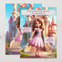 Princesse Anniversaire Nom personnalisé Age