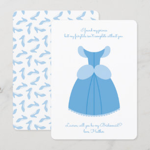 Invitation Princesse Cendrillon Serez-Vous Ma Femme D'Accueil