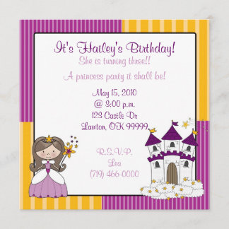 Invitation princesse c'est l'anniversaire de Hailey ! , Elle