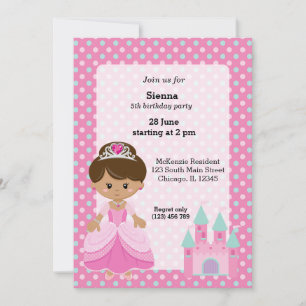 Invitation Princesse & Château