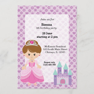 Invitation Princesse & Château
